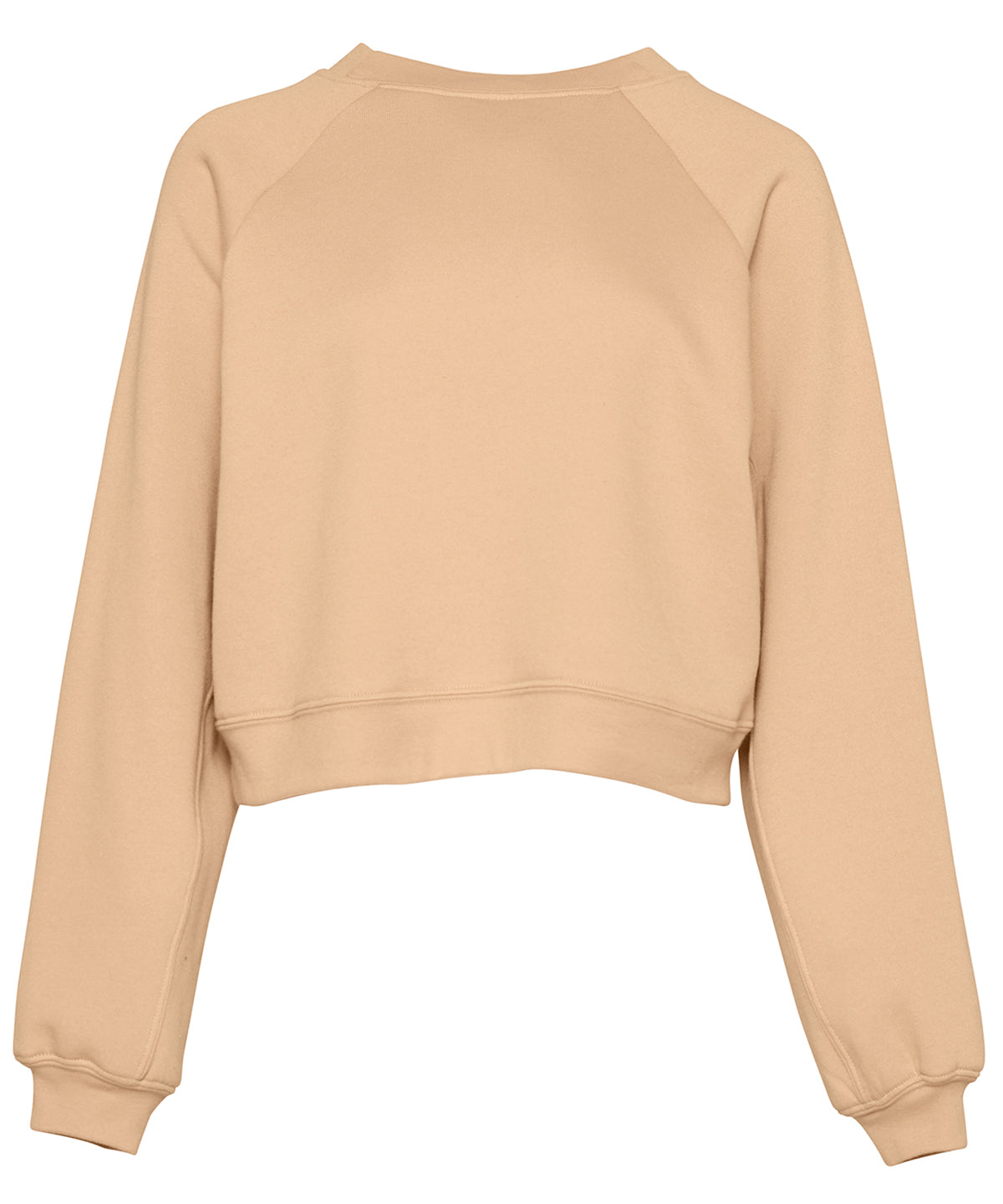 Bella+Canvas Women's raglan pullover fleece Heather Sand Dune