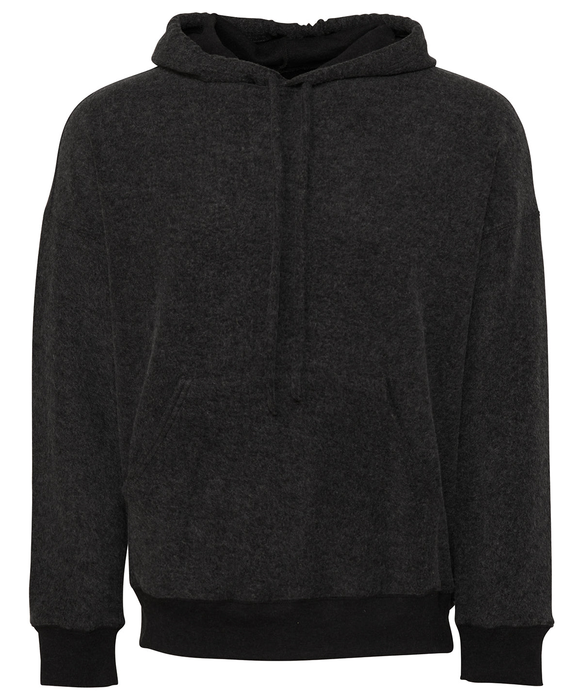 Bella+Canvas Unisex sueded fleece pullover hoodie Black Heather