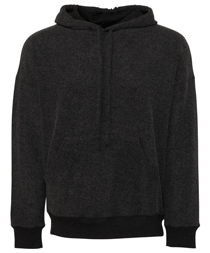 Bella+Canvas Unisex sueded fleece pullover hoodie Black Heather