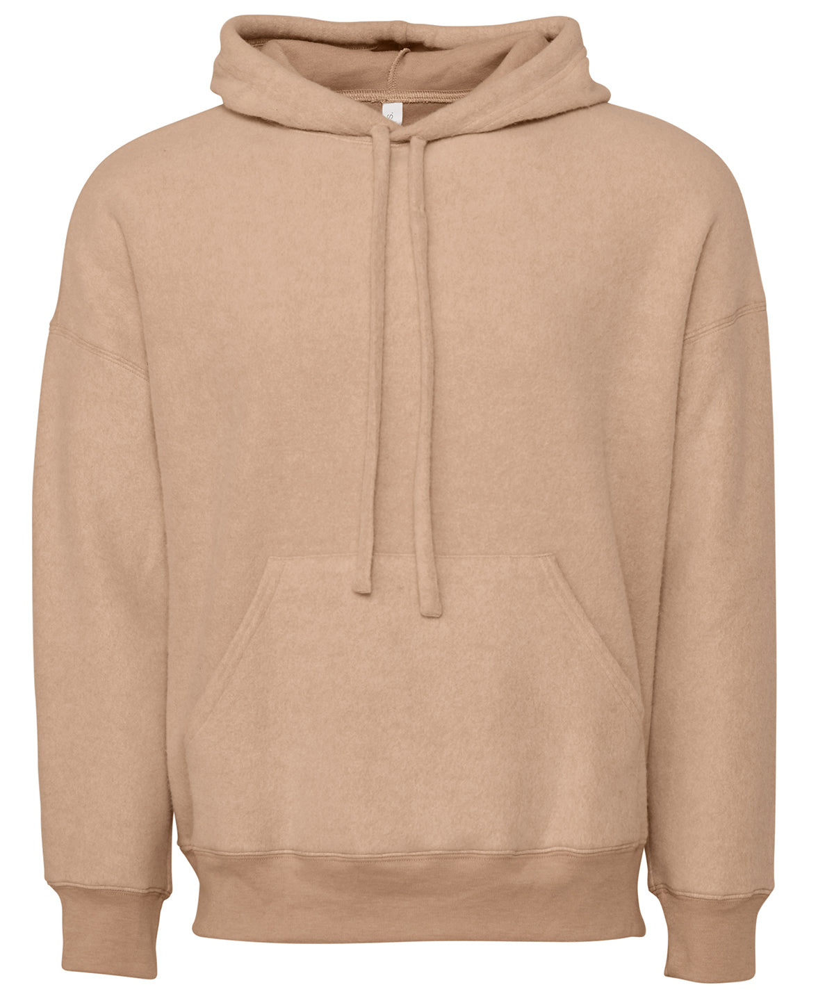 Bella+Canvas Unisex sueded fleece pullover hoodie Heather Oatmeal