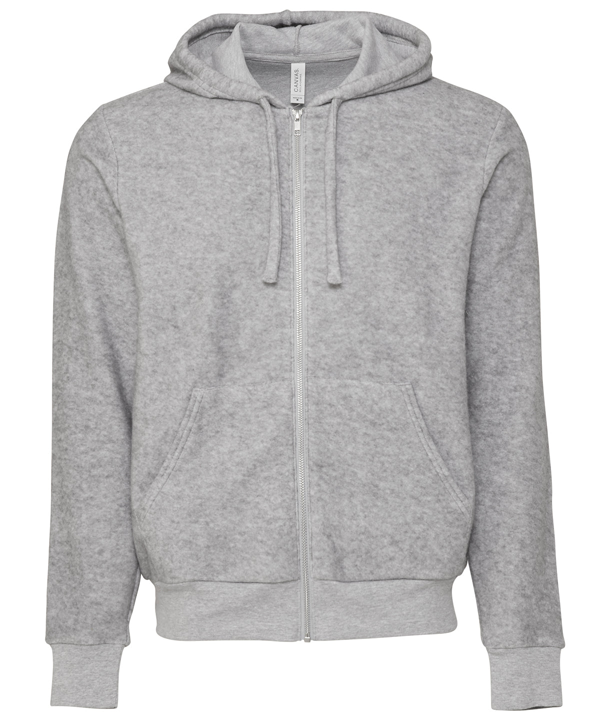 Bella+Canvas Unisex sueded fleece full-zip hoodie Athletic Heather