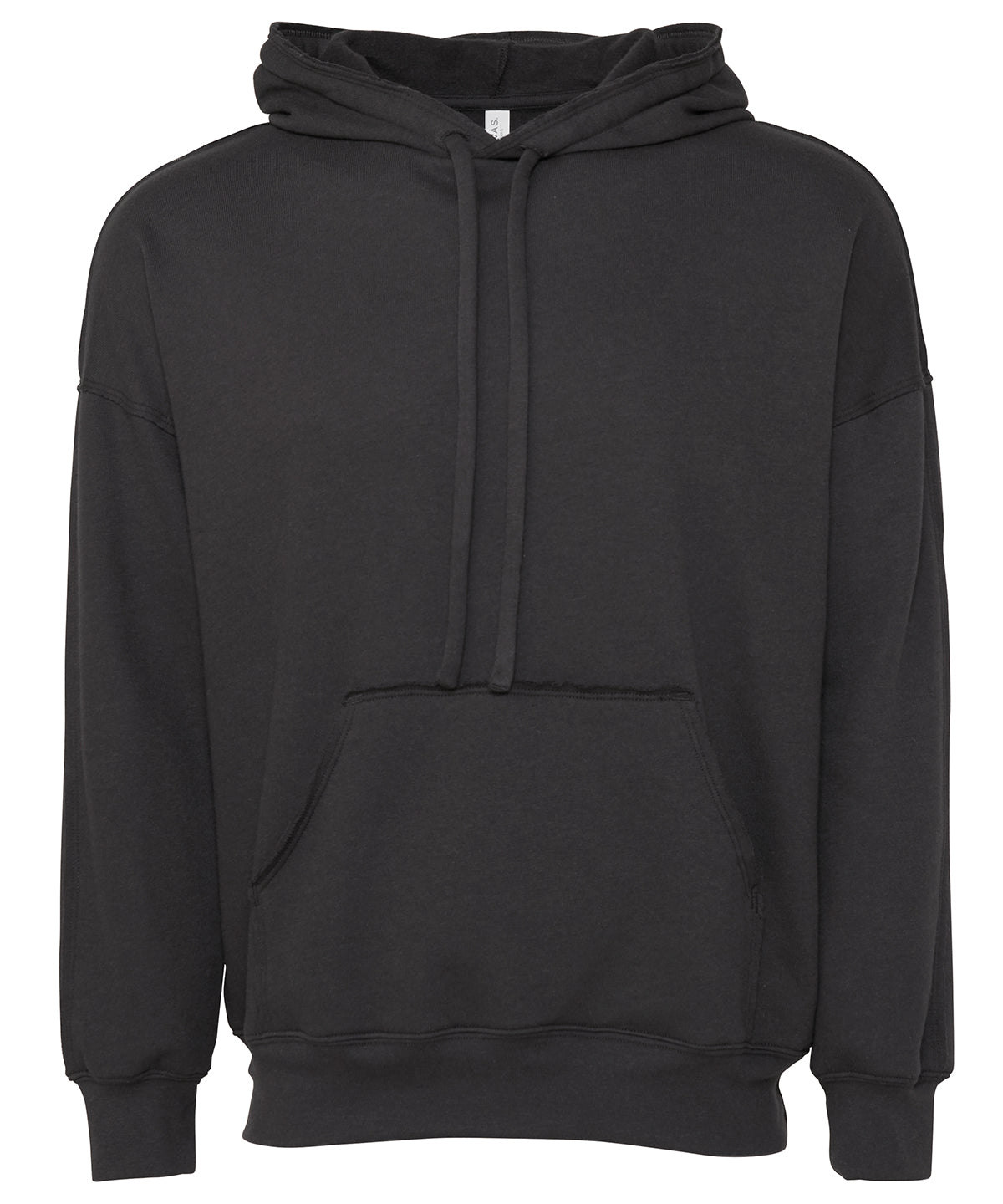 Bella+Canvas Unisex raw-seam hoodie Dark Grey