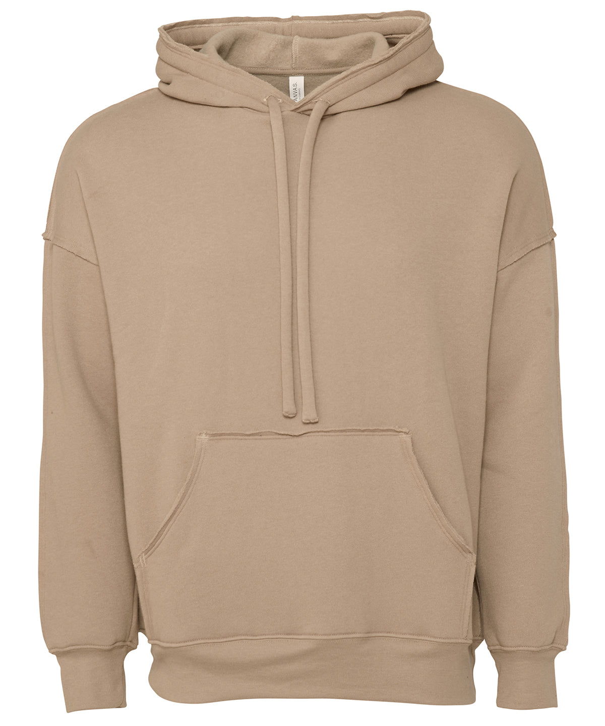 Bella+Canvas Unisex raw-seam hoodie Tan