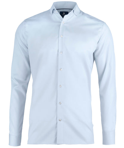 Nimbus Portland slim fit – super non-iron business shirt Light Blue