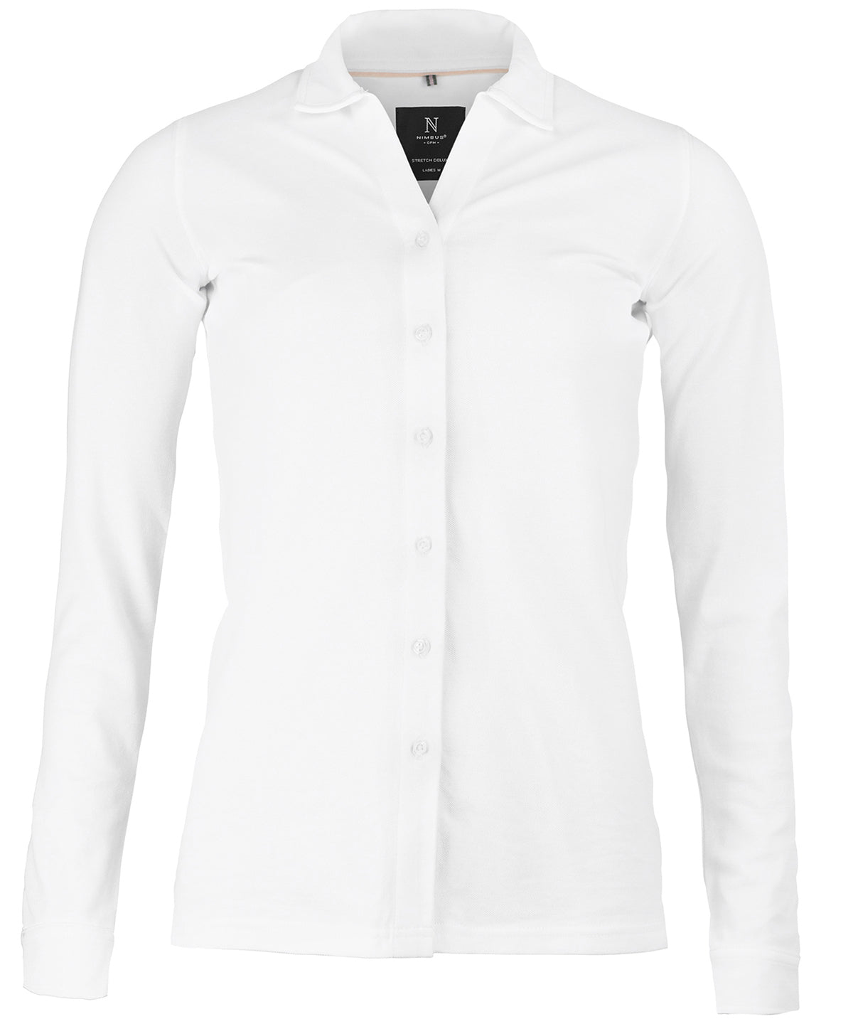 Nimbus Women’s Kingston – stretch deluxe piqué shirt White