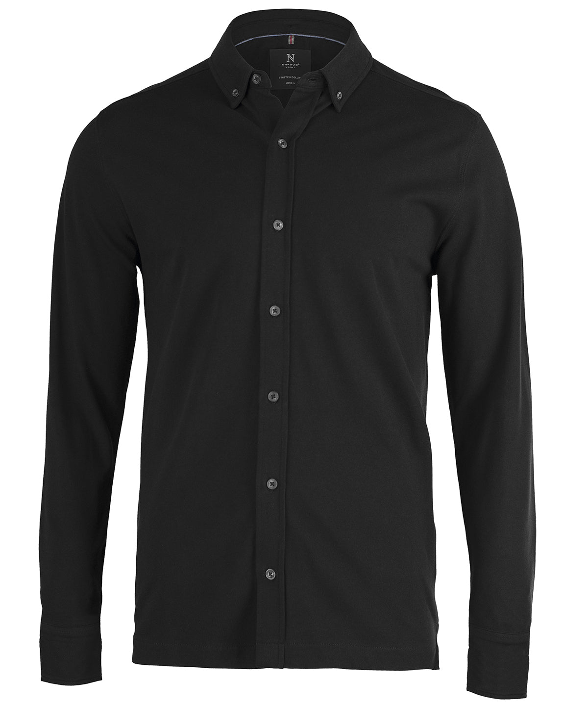 Nimbus Kingston – stretch deluxe piqué shirt Black