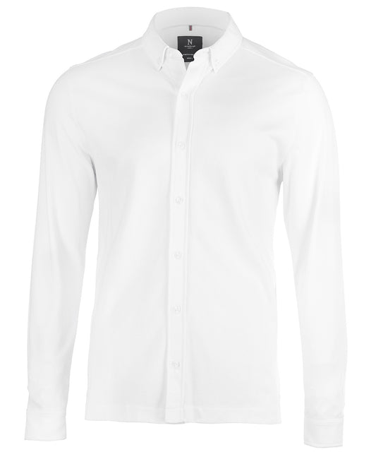 Nimbus Kingston – stretch deluxe piqué shirt White