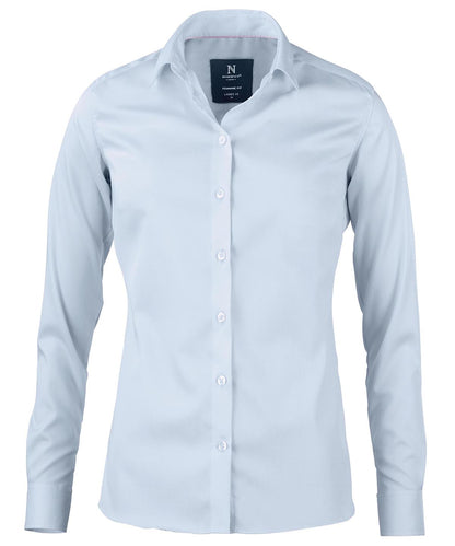 Nimbus Women’s Portland – super non-iron business shirt Light Blue