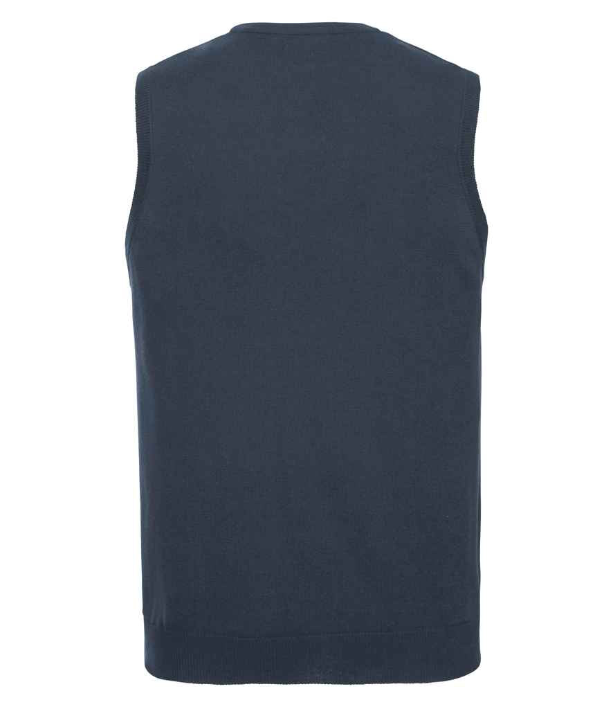 Russell Athletic Collection Sleeveless Cotton Acrylic V Neck Sweater