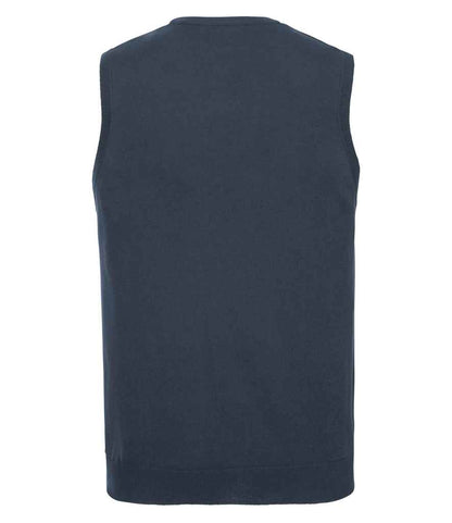 Russell Athletic Collection Sleeveless Cotton Acrylic V Neck Sweater
