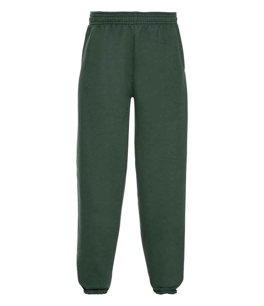 Russell Athletic Kids Elasticated Hem Jog Pants in Bottle Green