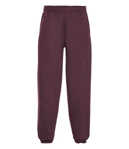Russell Athletic Kids Elasticated Hem Jog Pants in Burgundy