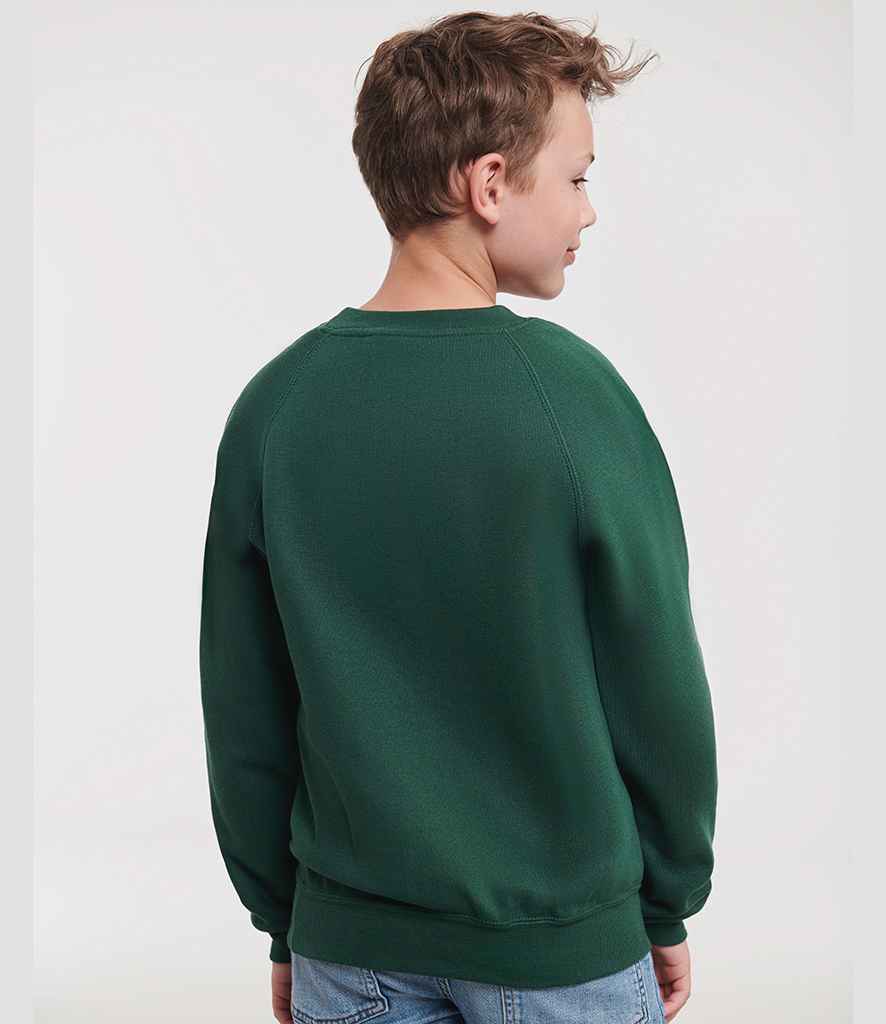 Russell Russell Athletic Kids Raglan Sweatshirt Bottle Green