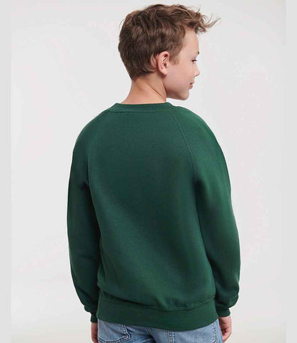 Russell Russell Athletic Kids Raglan Sweatshirt Bottle Green