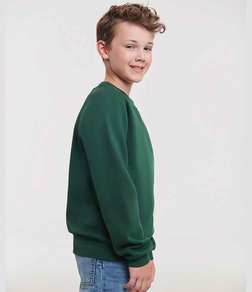 Russell Russell Athletic Kids Raglan Sweatshirt Bottle Green
