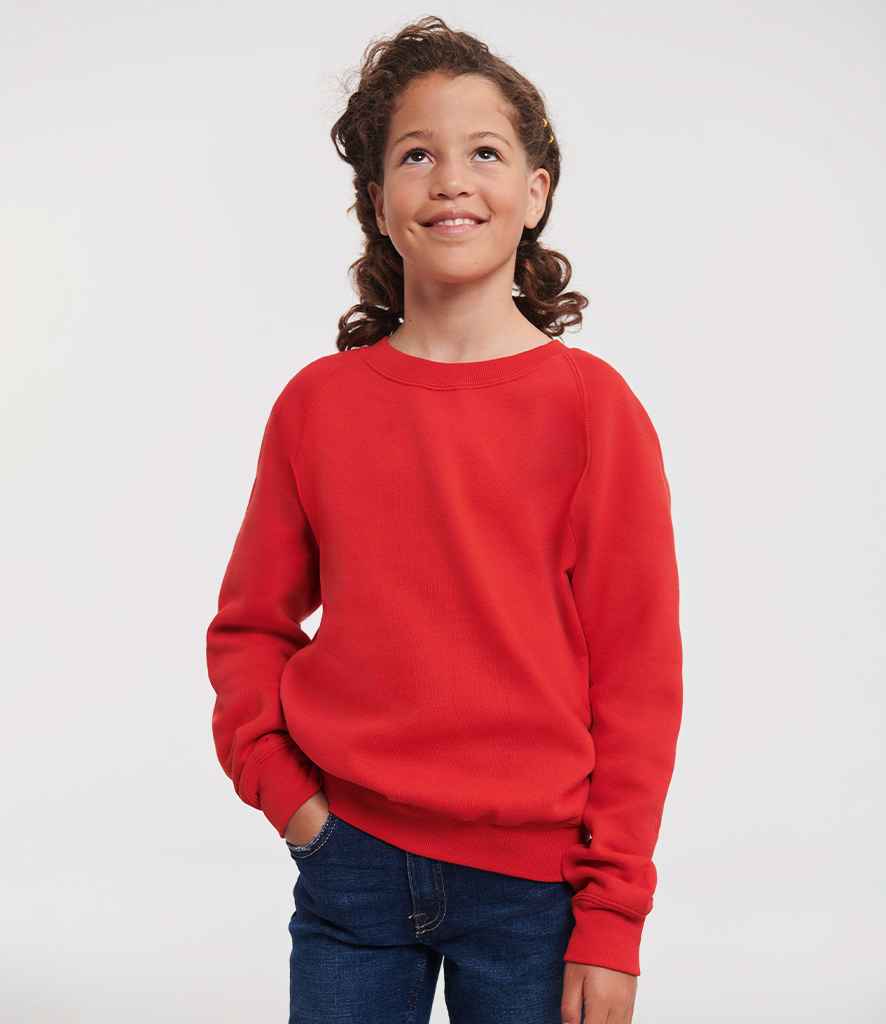 Russell Russell Athletic Kids Raglan Sweatshirt Bright Red