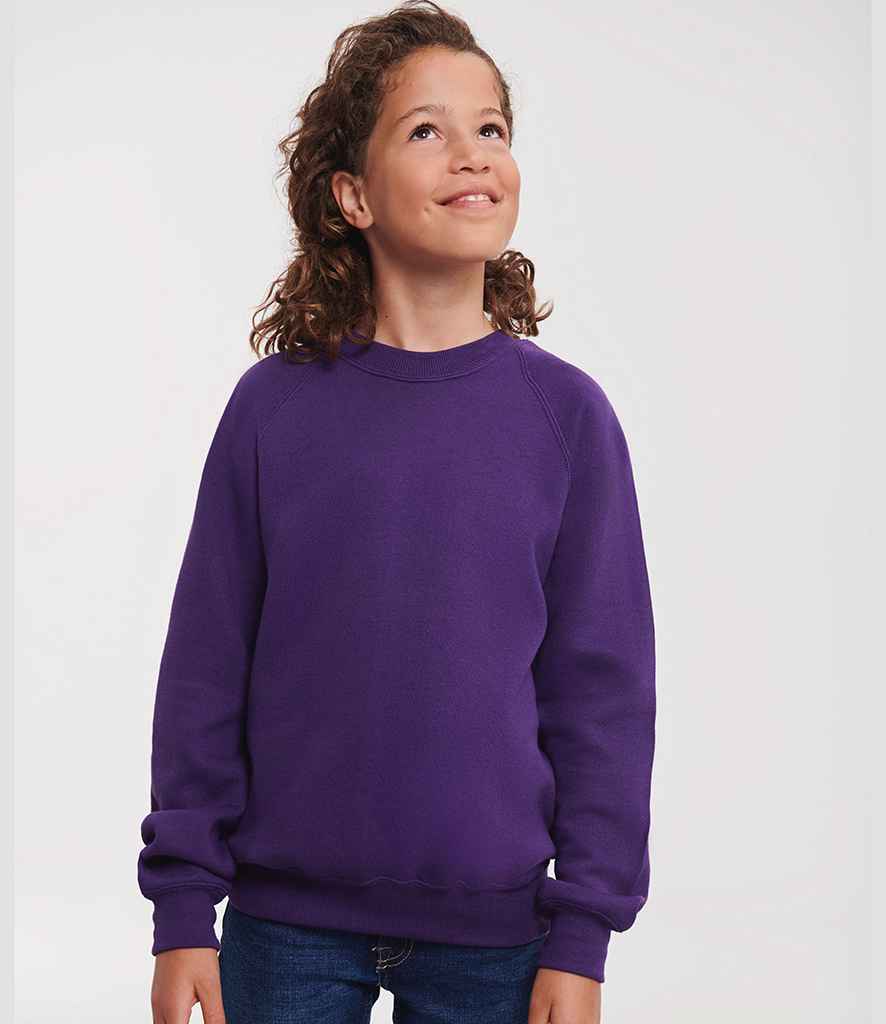 Russell Russell Athletic Kids Raglan Sweatshirt Purple