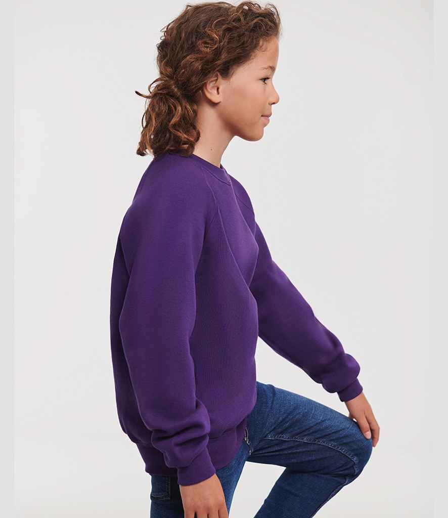 Russell Russell Athletic Kids Raglan Sweatshirt Purple