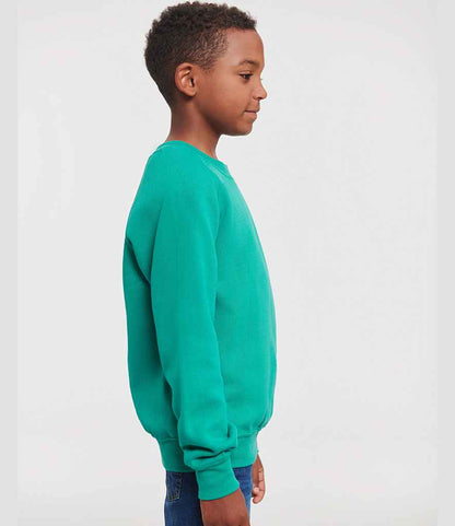 Russell Russell Athletic Kids Raglan Sweatshirt Winter Emerald