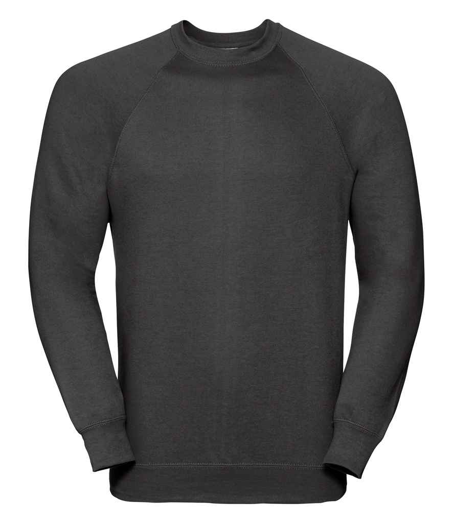Russell Athletic Raglan Sweatshirt in Black