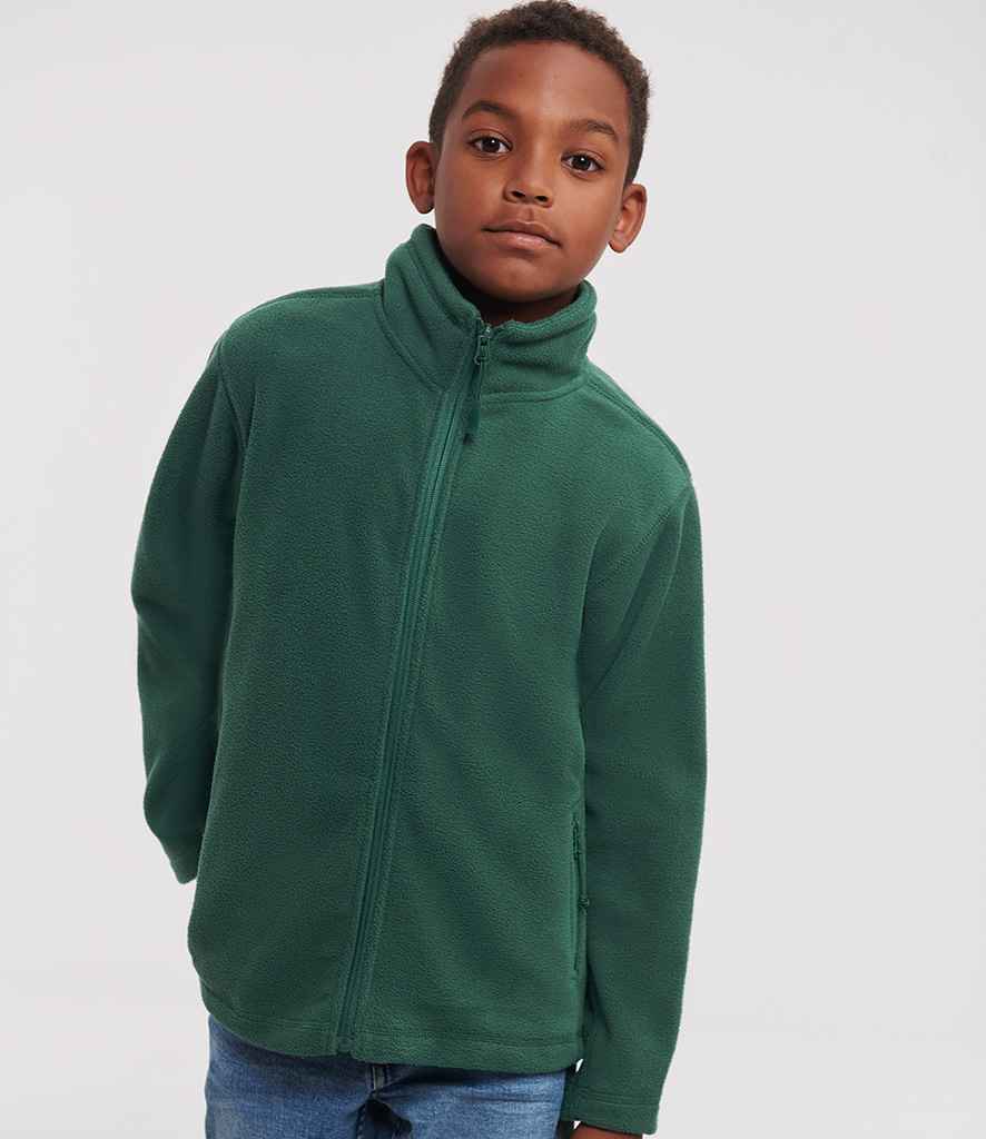 Russell Russell Athletic Kids Outdoor Fleece Jacket Bottle Green