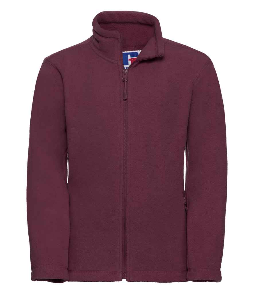 Russell Russell Athletic Kids Outdoor Fleece Jacket Burgundy