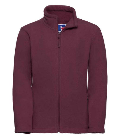 Russell Russell Athletic Kids Outdoor Fleece Jacket Burgundy