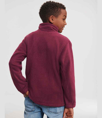 Russell Russell Athletic Kids Outdoor Fleece Jacket Burgundy