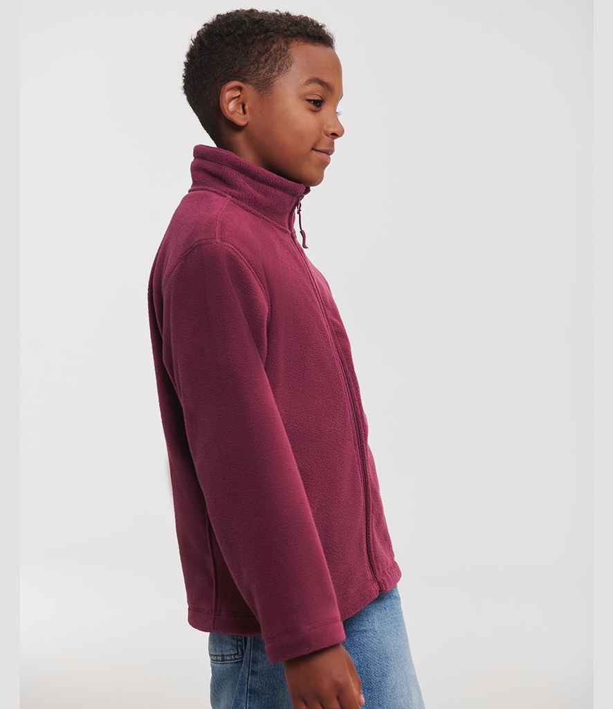 Russell Russell Athletic Kids Outdoor Fleece Jacket Burgundy