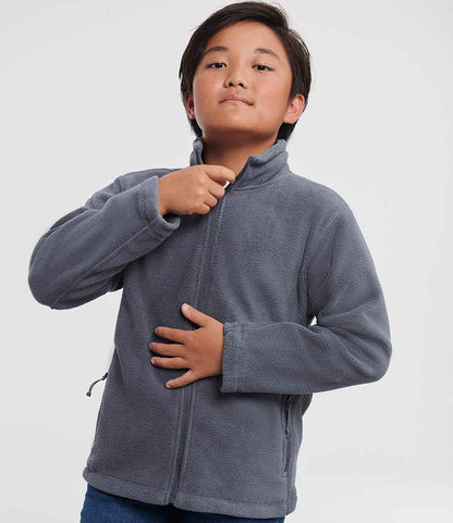 Russell Russell Athletic Kids Outdoor Fleece Jacket Convoy Grey