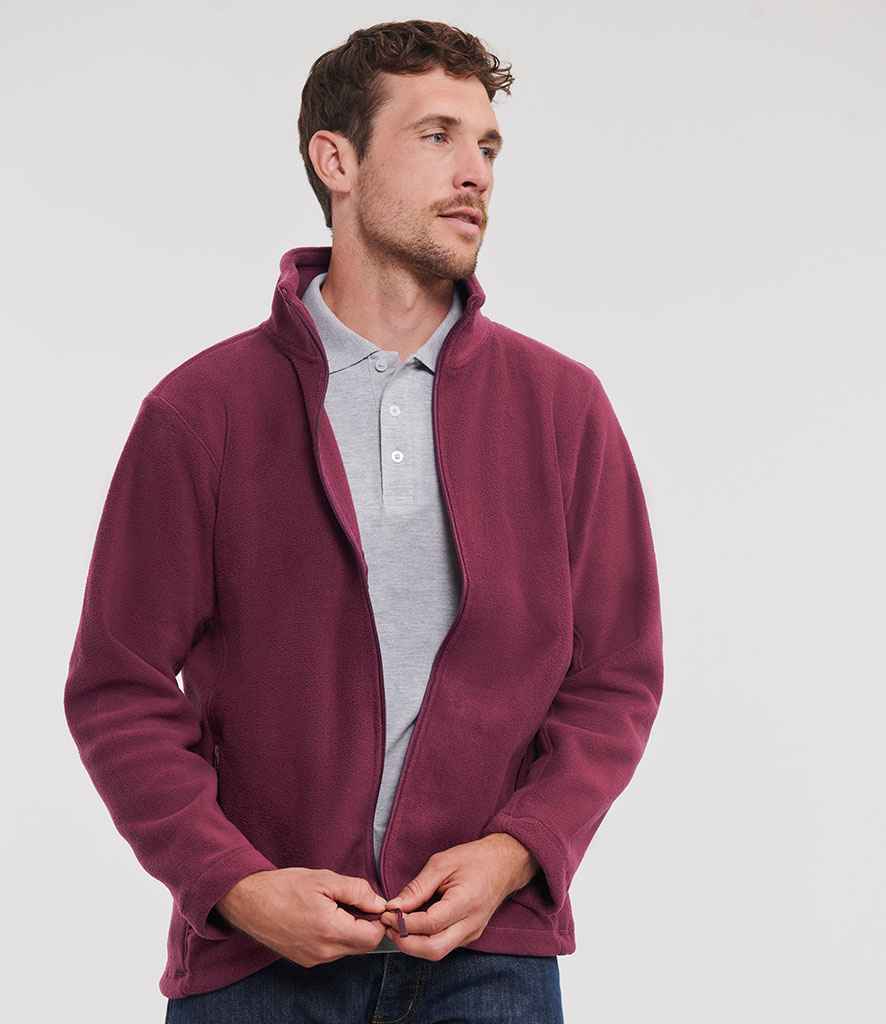 Russell Russell Athletic Outdoor Fleece Jacket Burgundy