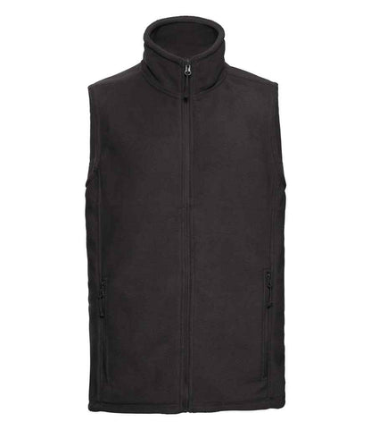 Russell Athletic Outdoor Fleece Gilet in Black