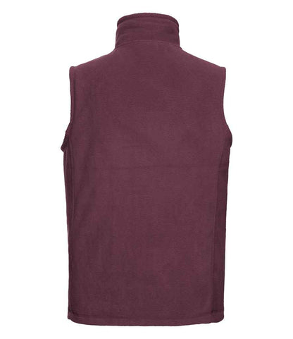 Russell Russell Athletic Outdoor Fleece Gilet Burgundy