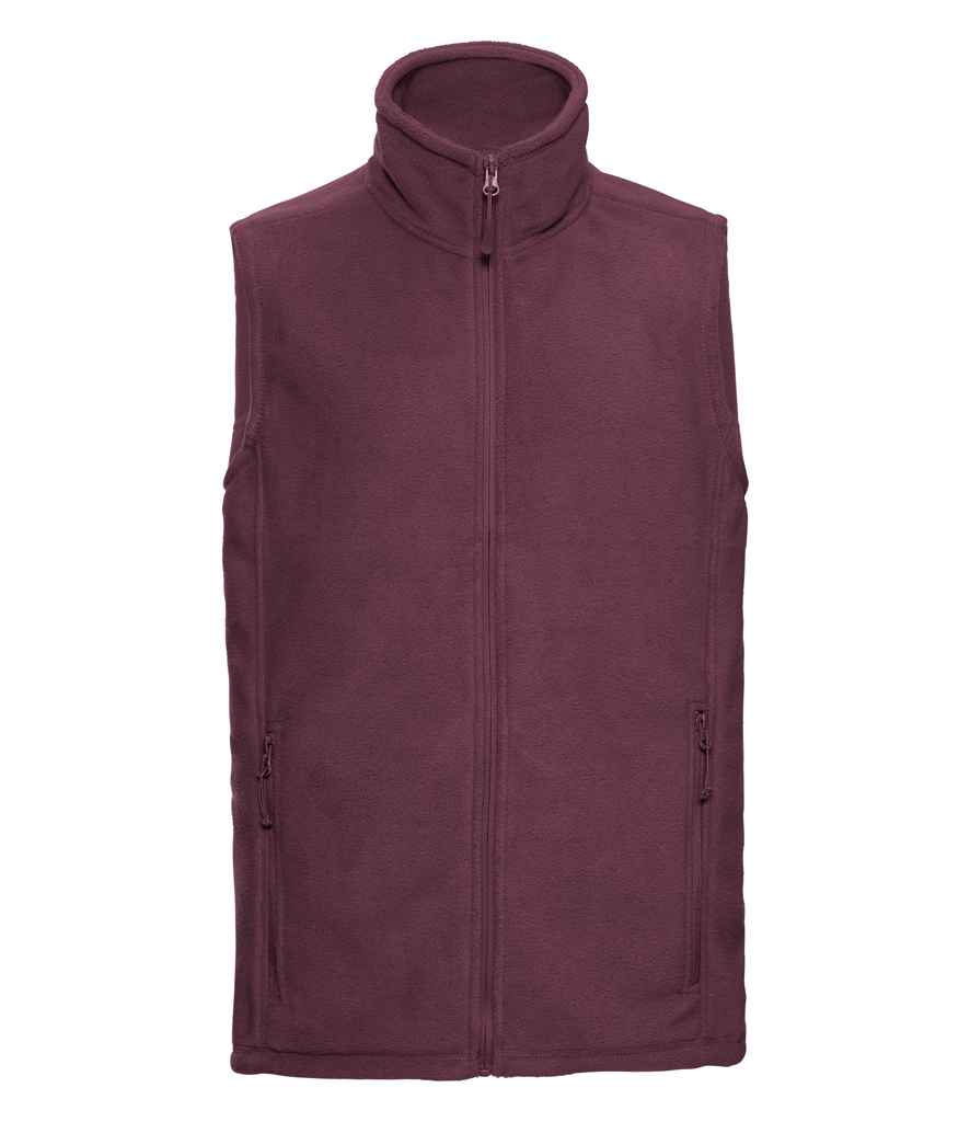 Russell Russell Athletic Outdoor Fleece Gilet Burgundy