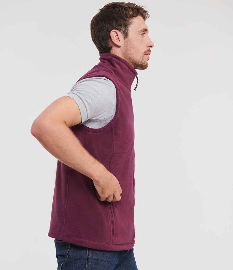 Russell Russell Athletic Outdoor Fleece Gilet Burgundy