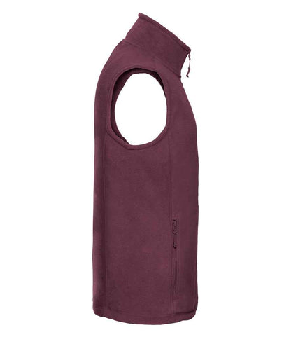 Russell Russell Athletic Outdoor Fleece Gilet Burgundy