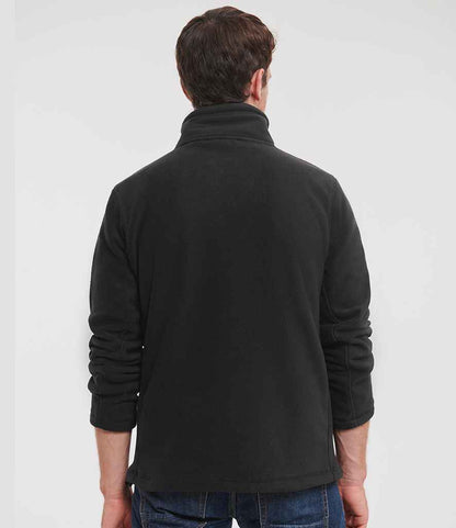 Russell Russell Athletic Zip Neck Outdoor Fleece Black