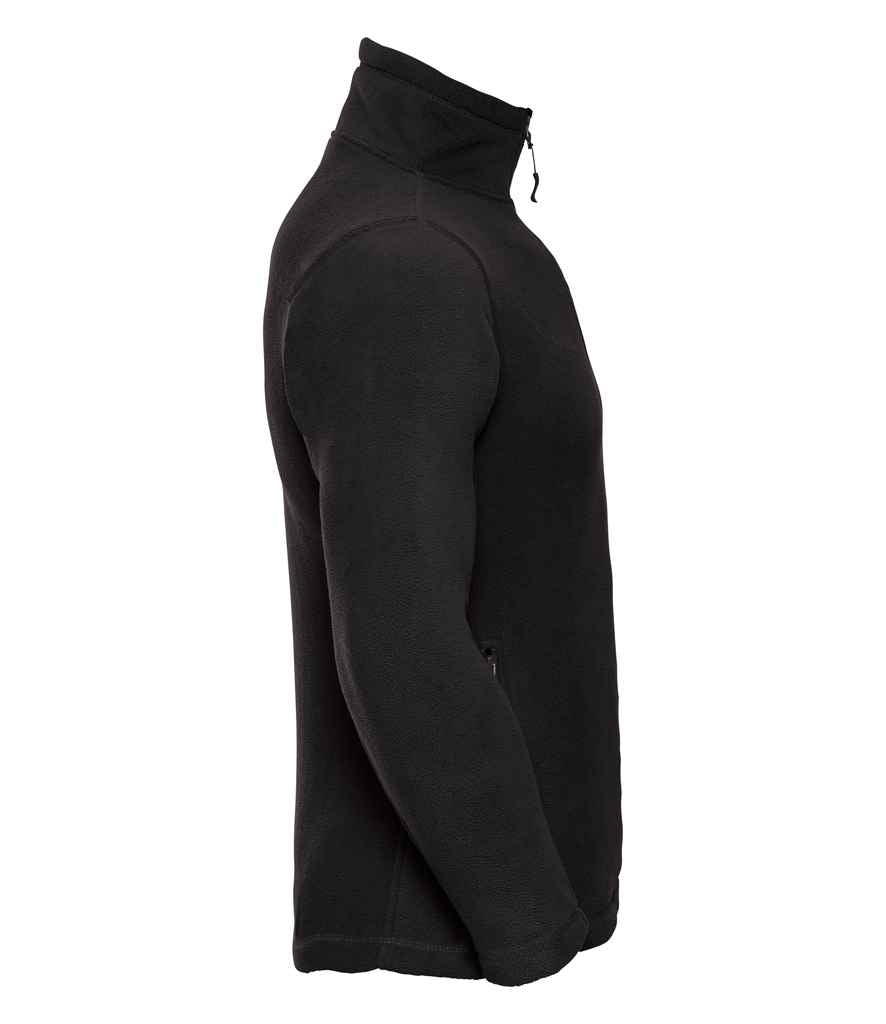 Russell Russell Athletic Zip Neck Outdoor Fleece Black