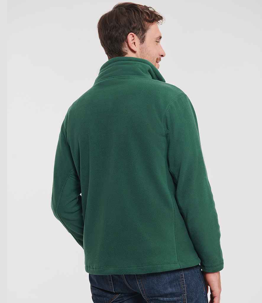 Russell Russell Athletic Zip Neck Outdoor Fleece Bottle Green
