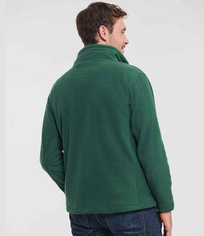 Russell Russell Athletic Zip Neck Outdoor Fleece Bottle Green
