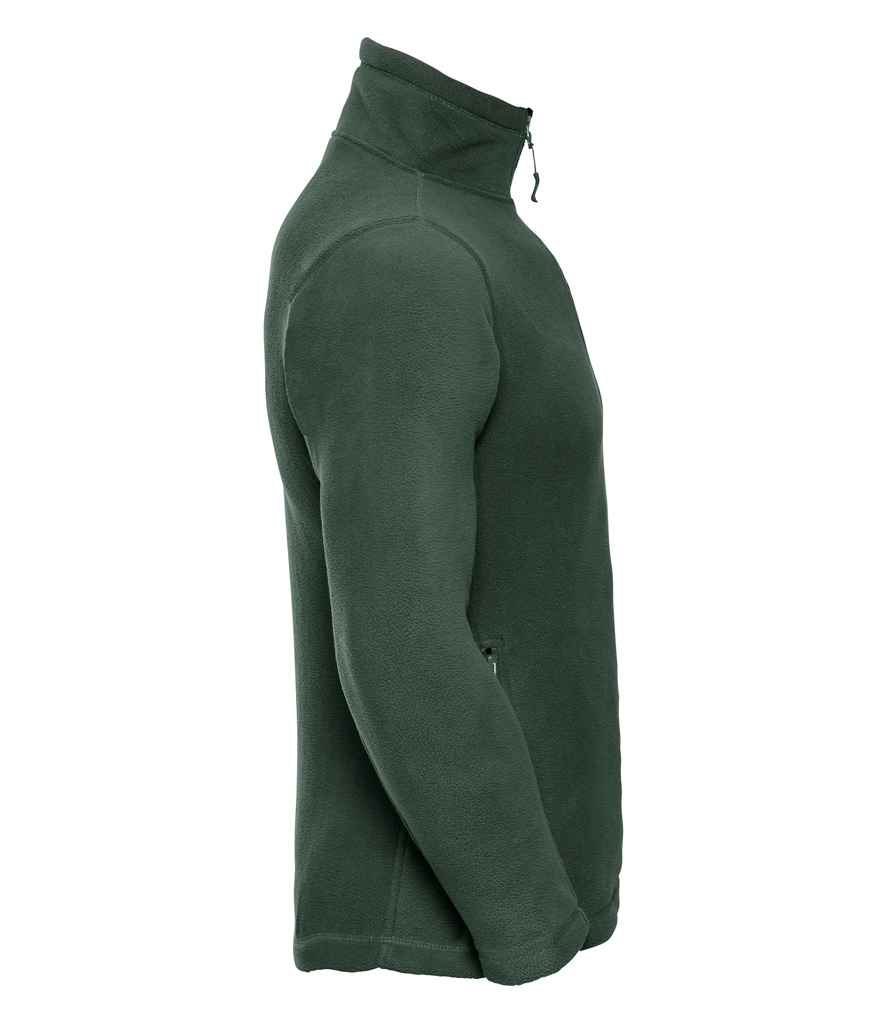 Russell Russell Athletic Zip Neck Outdoor Fleece Bottle Green