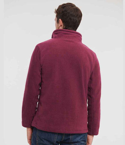 Russell Russell Athletic Zip Neck Outdoor Fleece Burgundy