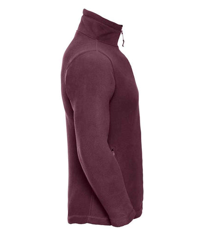 Russell Russell Athletic Zip Neck Outdoor Fleece Burgundy