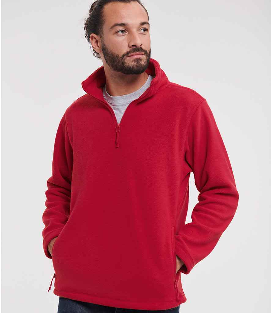 Russell Russell Athletic Zip Neck Outdoor Fleece Classic Red