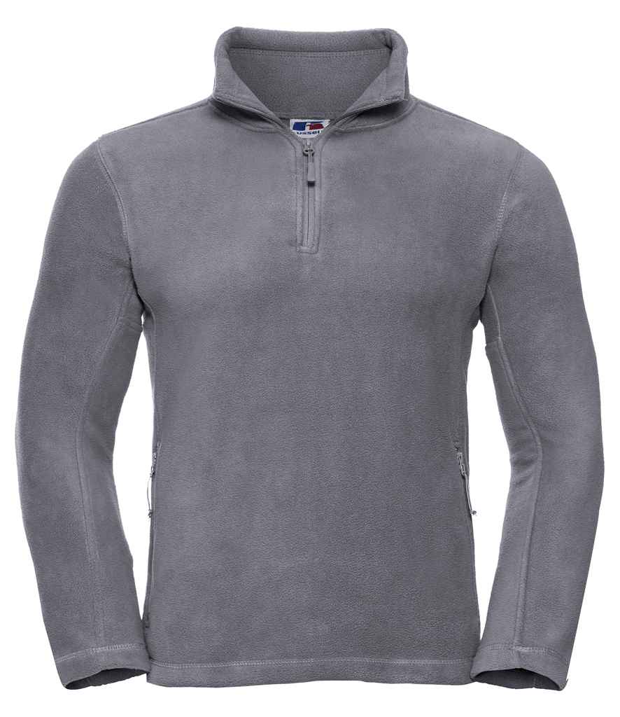 Russell Russell Athletic Zip Neck Outdoor Fleece Convoy Grey
