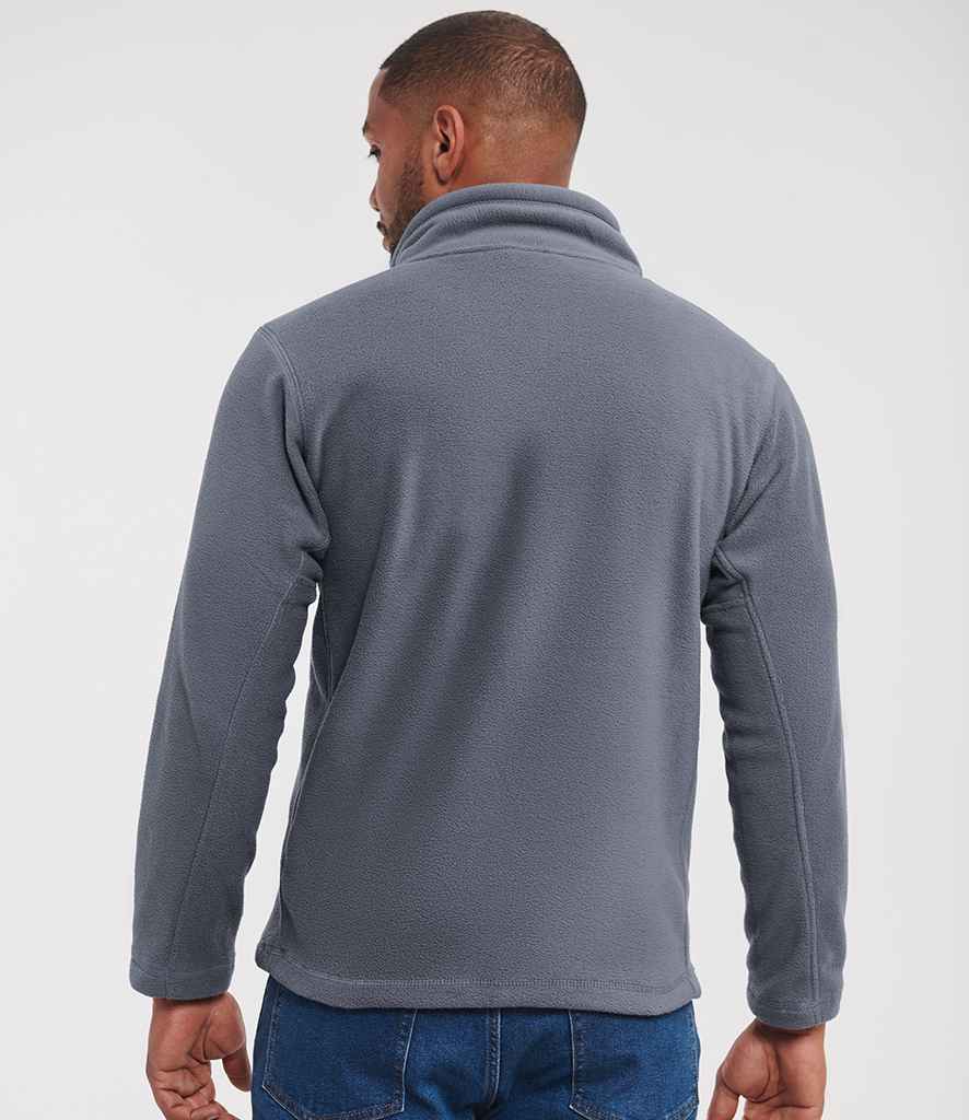Russell Russell Athletic Zip Neck Outdoor Fleece Convoy Grey