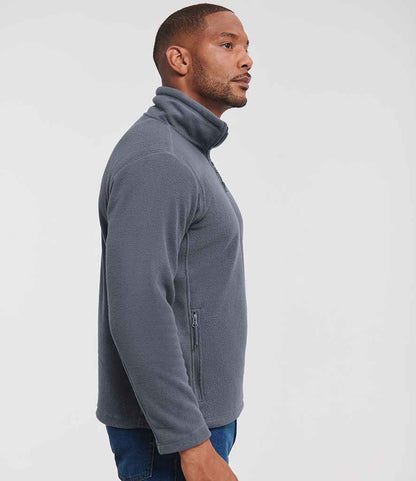 Russell Russell Athletic Zip Neck Outdoor Fleece Convoy Grey