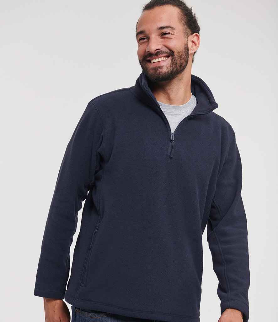 Russell Russell Athletic Zip Neck Outdoor Fleece French Navy