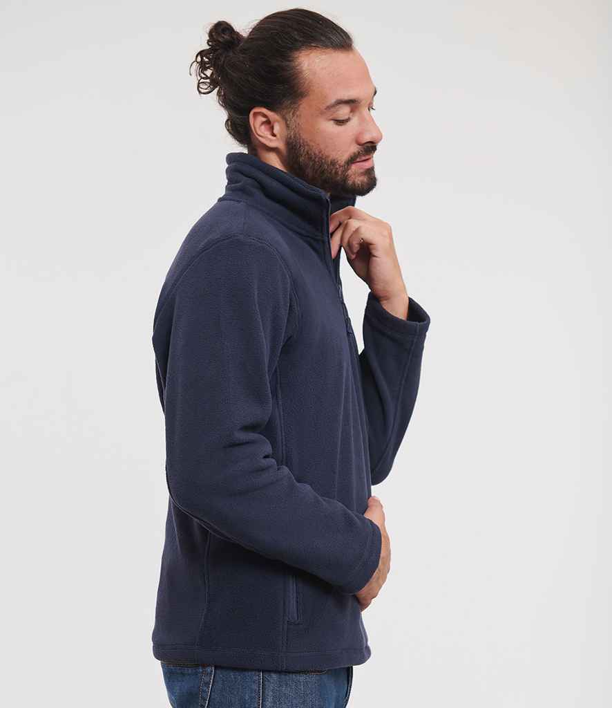 Russell Russell Athletic Zip Neck Outdoor Fleece French Navy