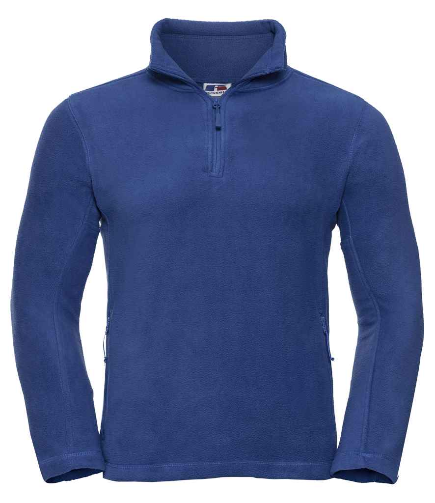 Russell Russell Athletic Zip Neck Outdoor Fleece Royal Blue